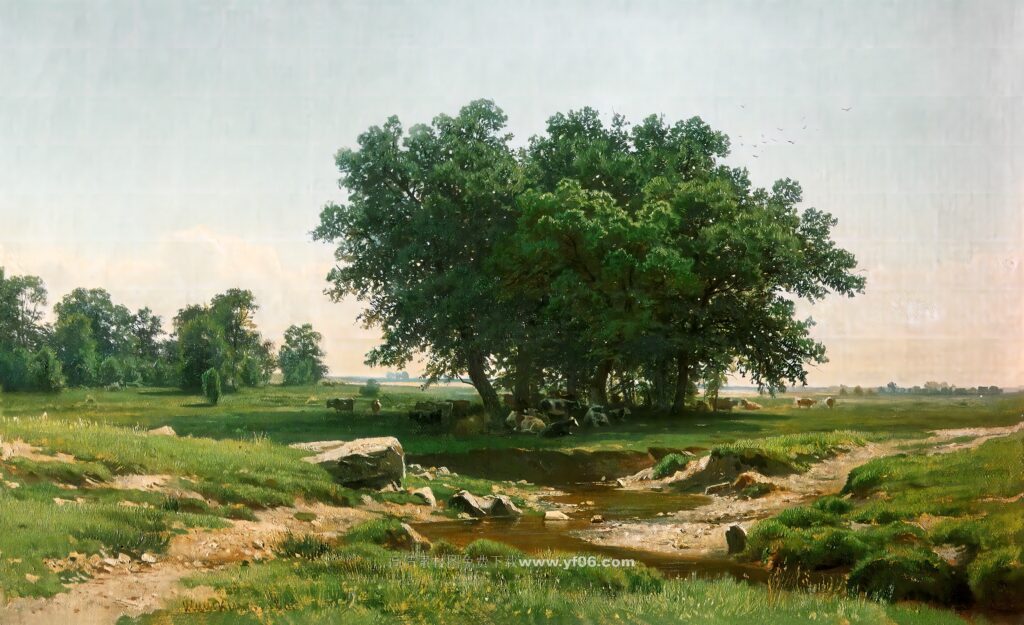 希施金高清写实油画素材免费下载——风景9-乙霏美术素材网