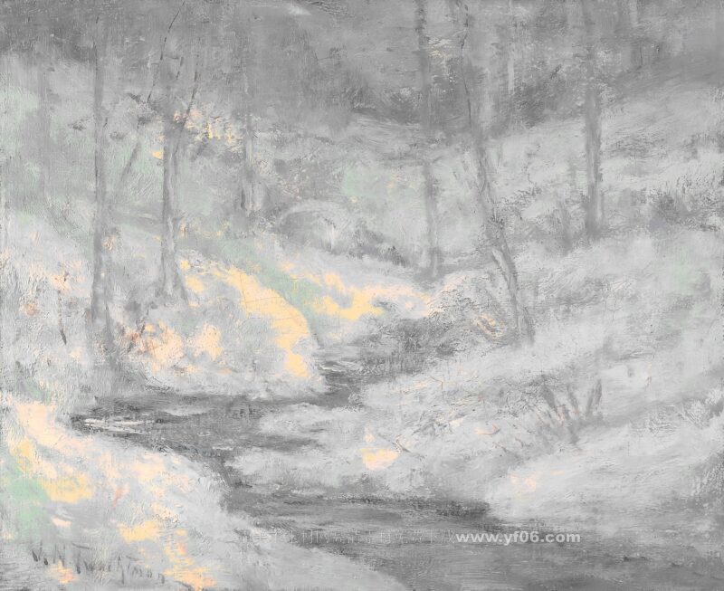 3p约翰·亨利·特瓦克特曼风景油画打印素材免费下载四-乙霏美术素材网