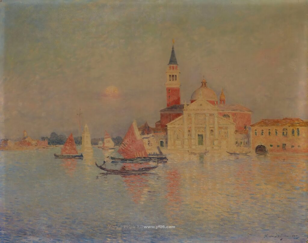 费迪南德·杜·普伊戈多高清油画素材免费下载——吉维尼印象-乙霏美术素材网