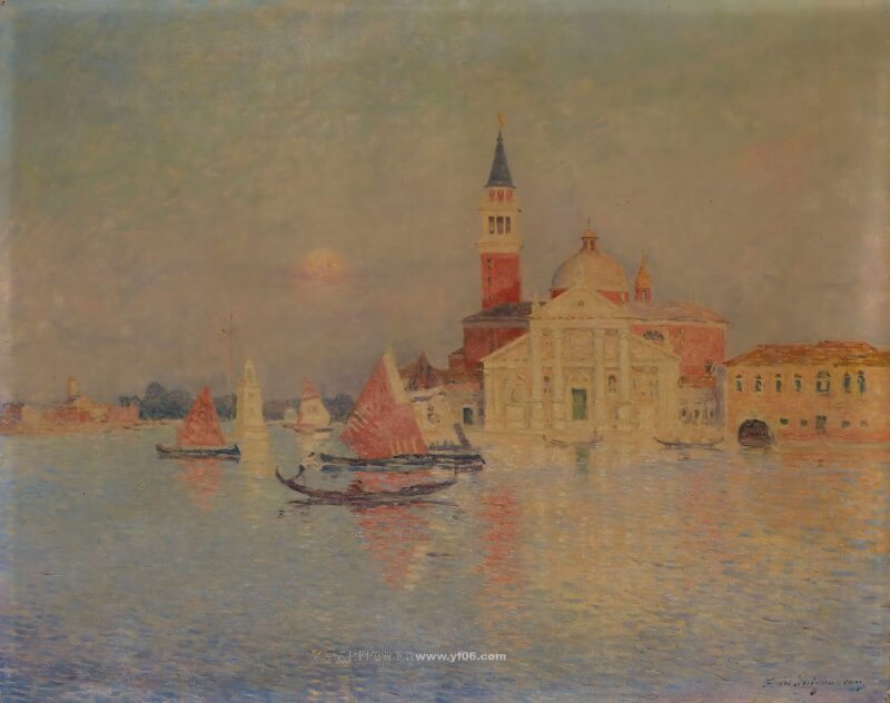 费迪南德·杜·普伊戈多高清油画素材免费下载——吉维尼印象-乙霏美术素材网