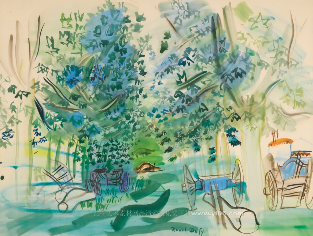 4p劳尔·杜飞风景油画装饰画高清素材图下载风景二-乙霏美术素材网