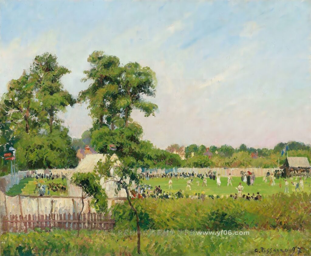 Match de cricket a Bedford Park, Londres, 1897_010742