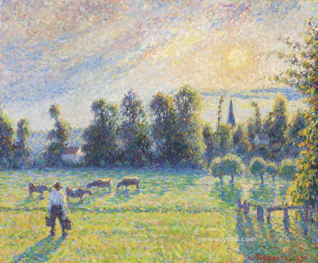 5p卡米耶·毕沙罗（Camille Pissarro）风景油画二-乙霏美术素材网