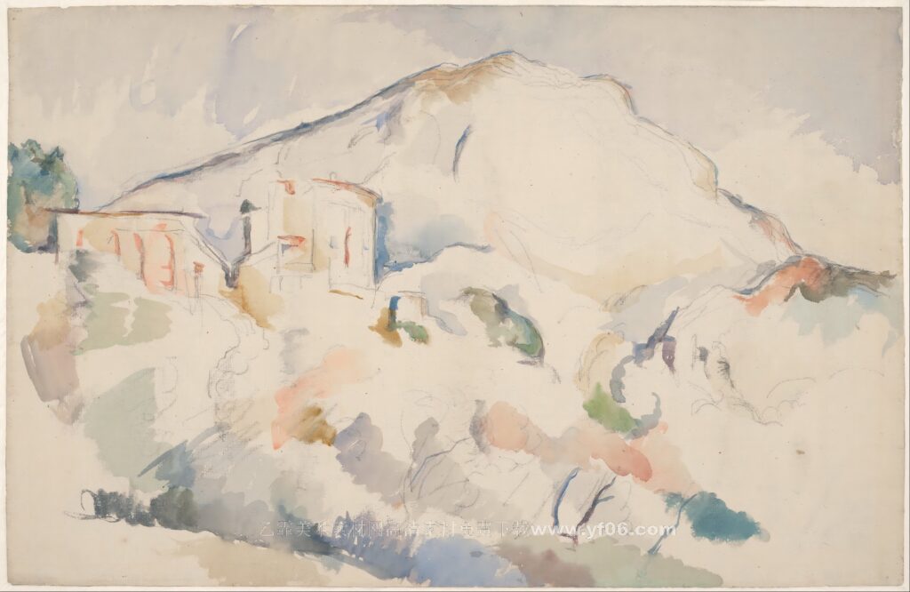 Paul_Cézanne_-_ChAteau_Noir_and_Mont_Sainte-Victoire,_c._1890-1895_014300