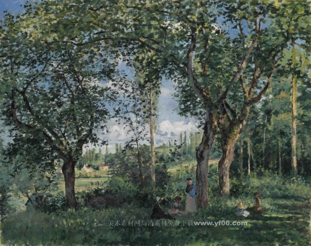 5p卡米耶·毕沙罗（Camille Pissarro）风景油画二-乙霏美术素材网