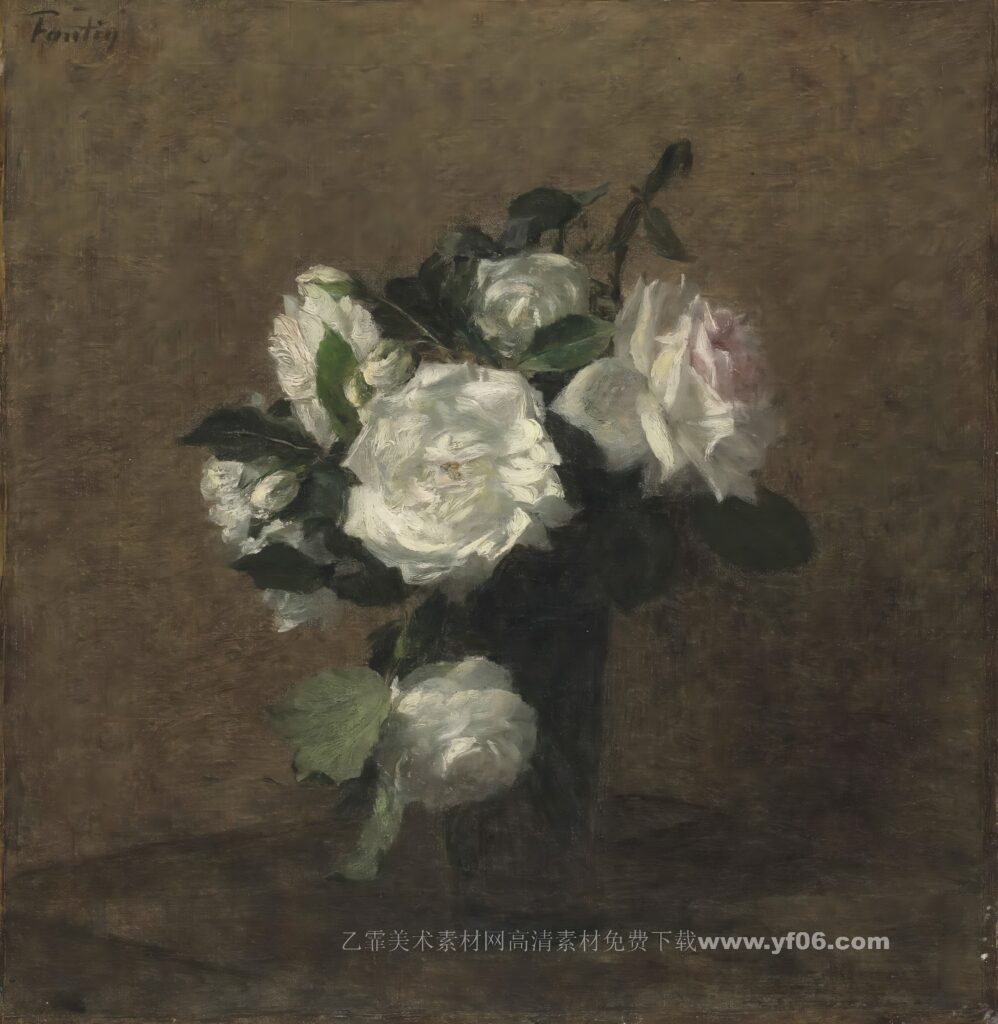 亨利·方丹-拉图尔高清油画素材下载二-乙霏美术素材网