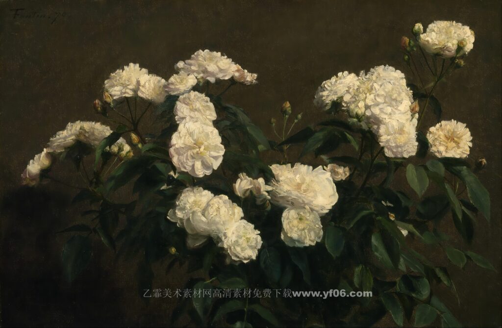 亨利·方丹-拉图尔高清油画素材下载一-乙霏美术素材网