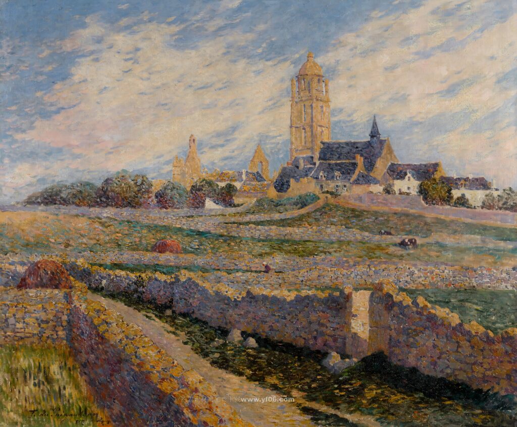 费迪南德·杜·普伊戈多高清油画素材免费下载——花园3-乙霏美术素材网