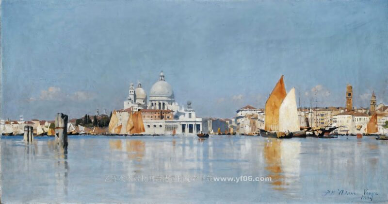 帕特里克·威廉·亚当高清油画素材免费下载——吉维尼印象-乙霏美术素材网