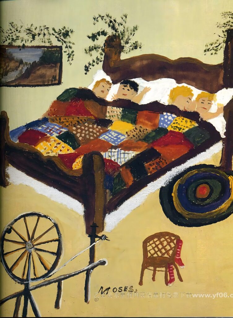 5p摩西奶奶高清油画免费下载装饰画素材下载十八-乙霏美术素材网