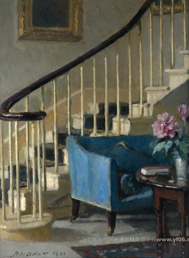 帕特里克·威廉·亚当高清油画素材免费下载——鲜花-乙霏美术素材网