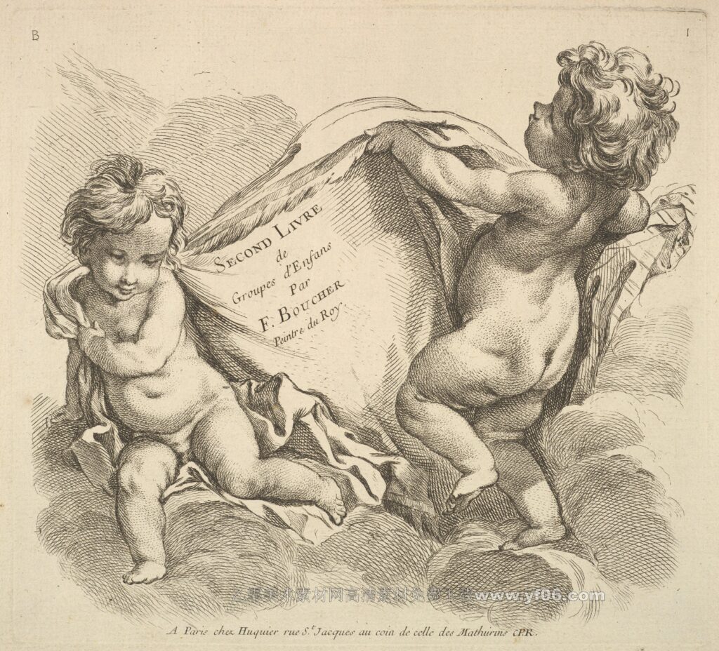 小天使版画高清素材下载二-乙霏美术素材网