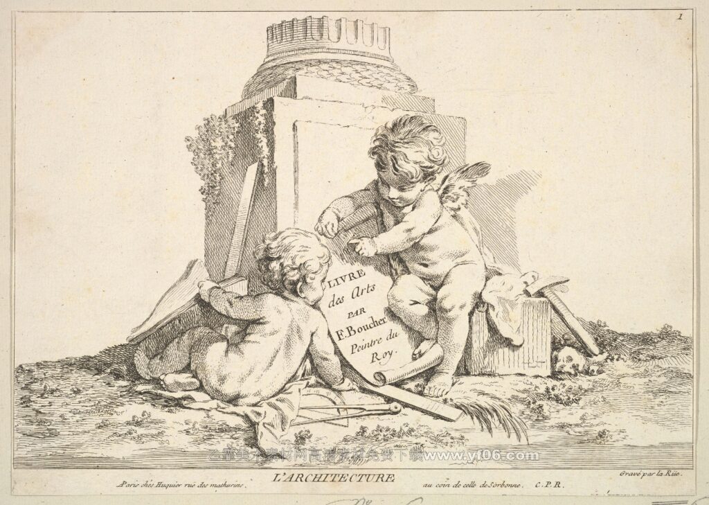 小天使版画高清素材下载四-乙霏美术素材网