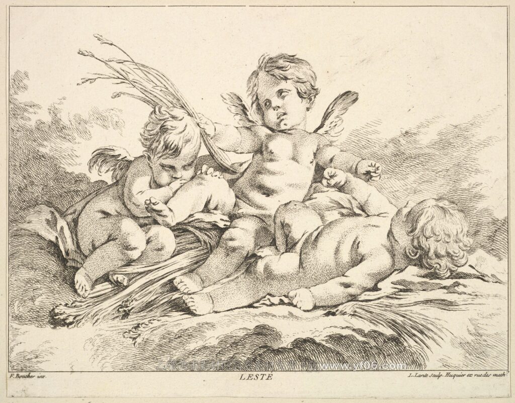 小天使版画高清素材下载五-乙霏美术素材网