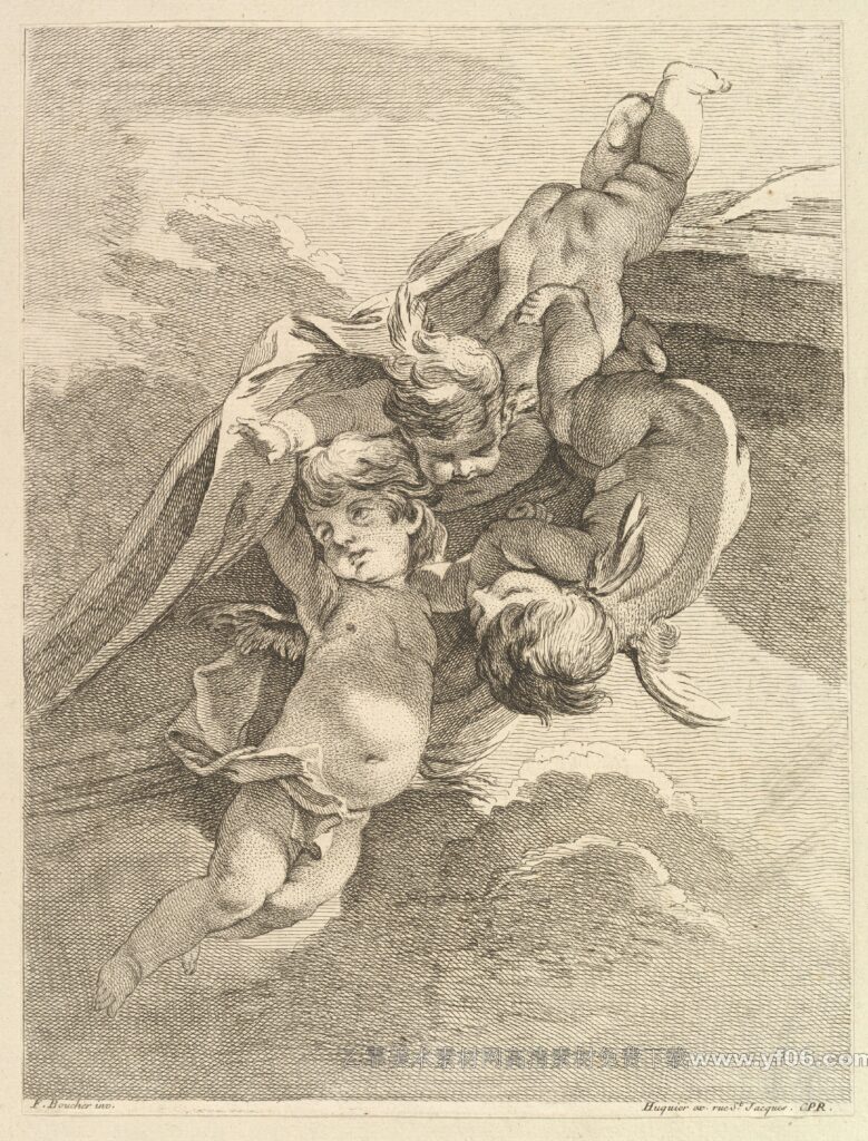 小天使版画高清素材下载七-乙霏美术素材网