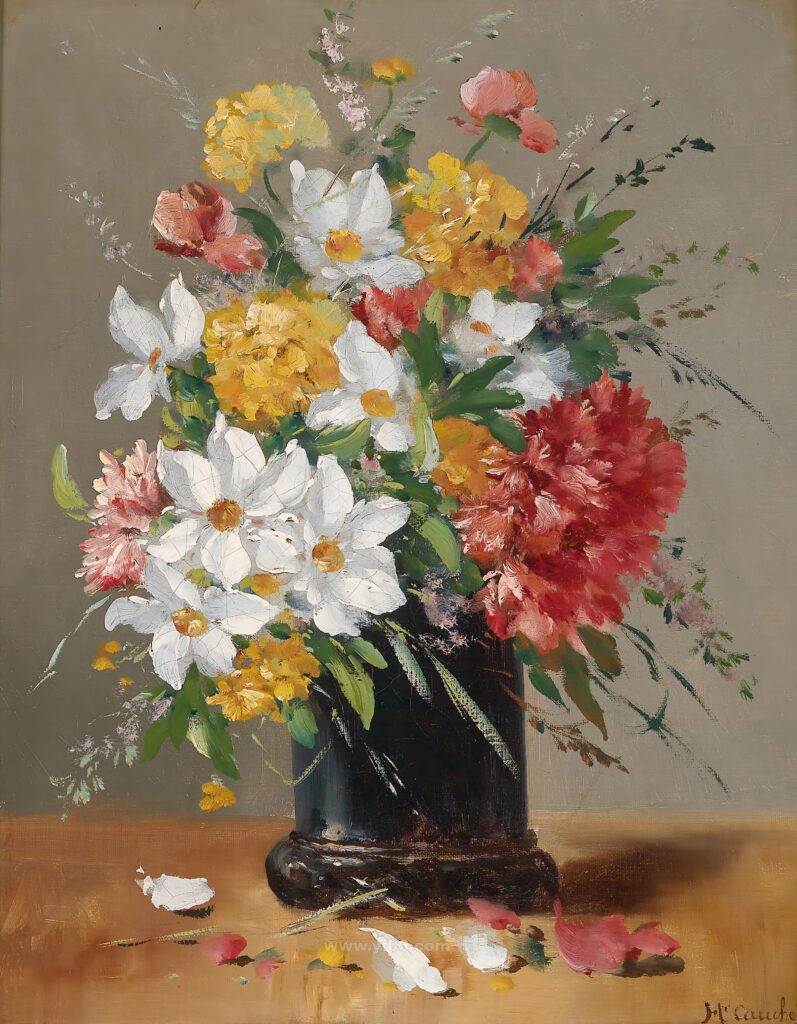 古典花卉静物油画 (22)_030037