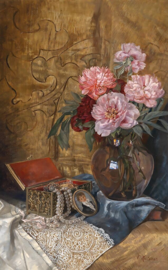 古典花卉静物油画 (25)_025834