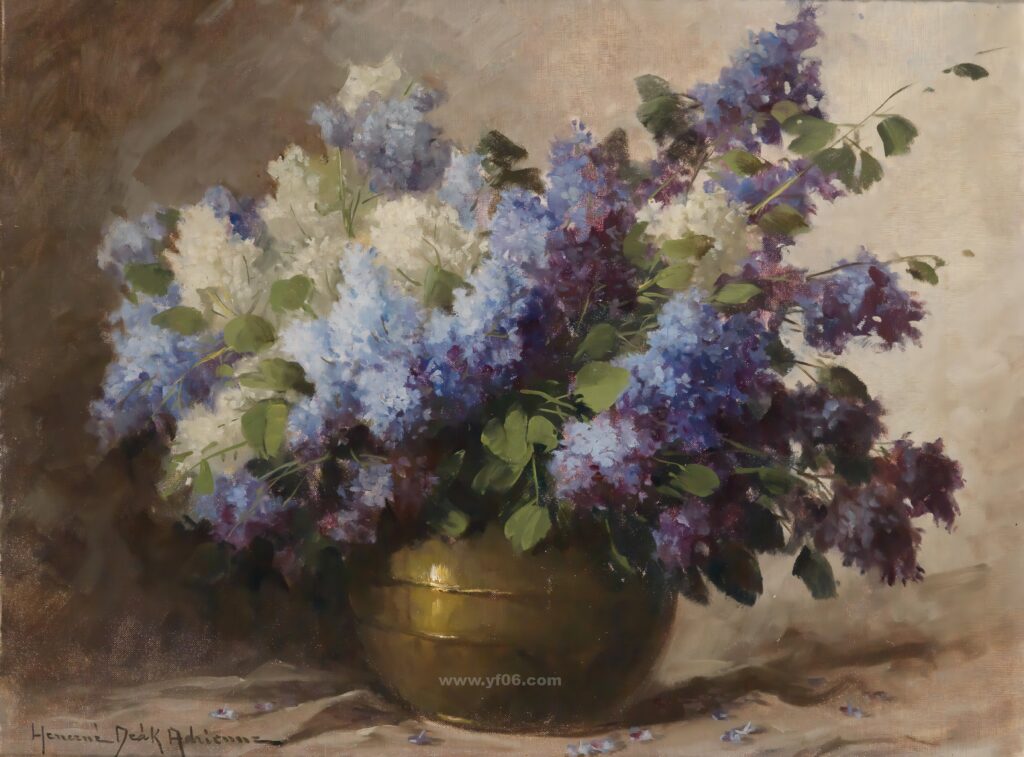 10p古典鲜花静物油画合集四十五-乙霏美术素材网