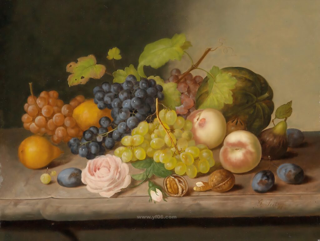 古典花卉静物油画 (51)_023849