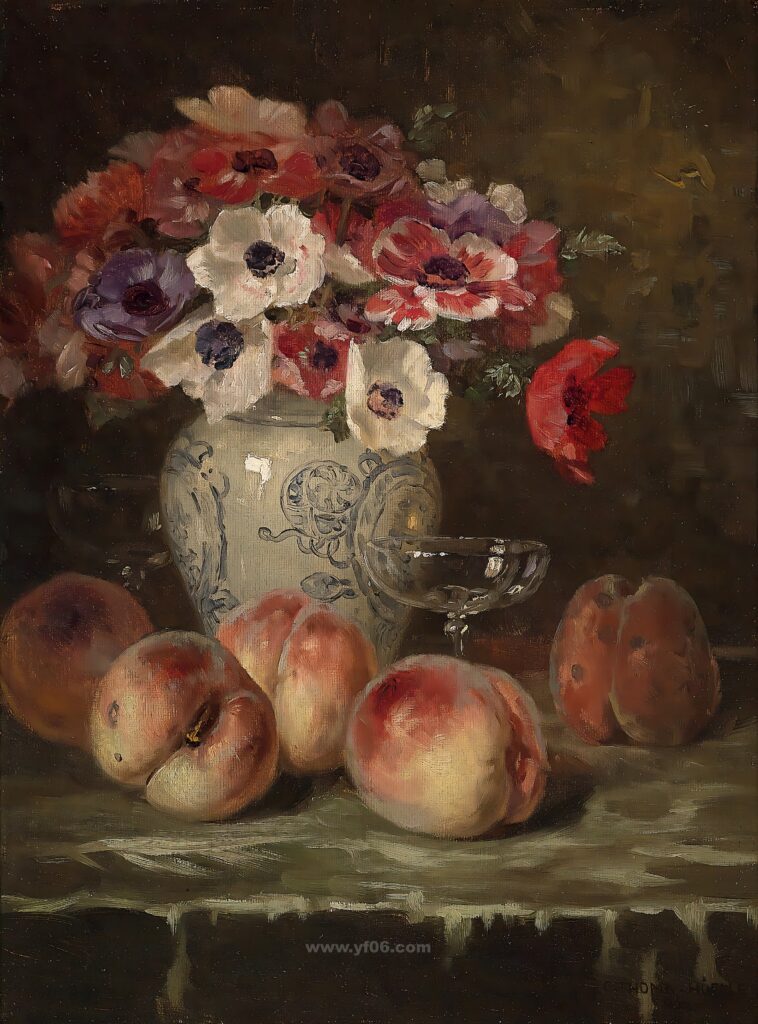 古典花卉静物油画 (60)_023246