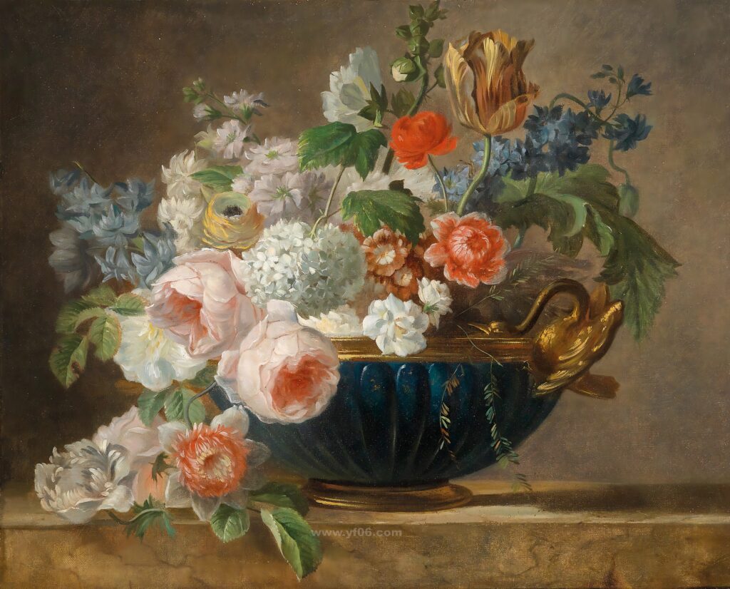 10p古典鲜花静物油画合集四十九-乙霏美术素材网