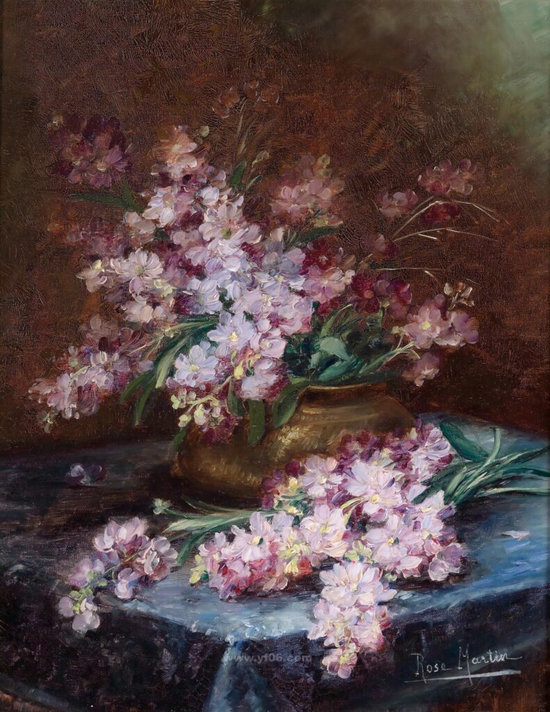 古典花卉静物油画 (80)_022427