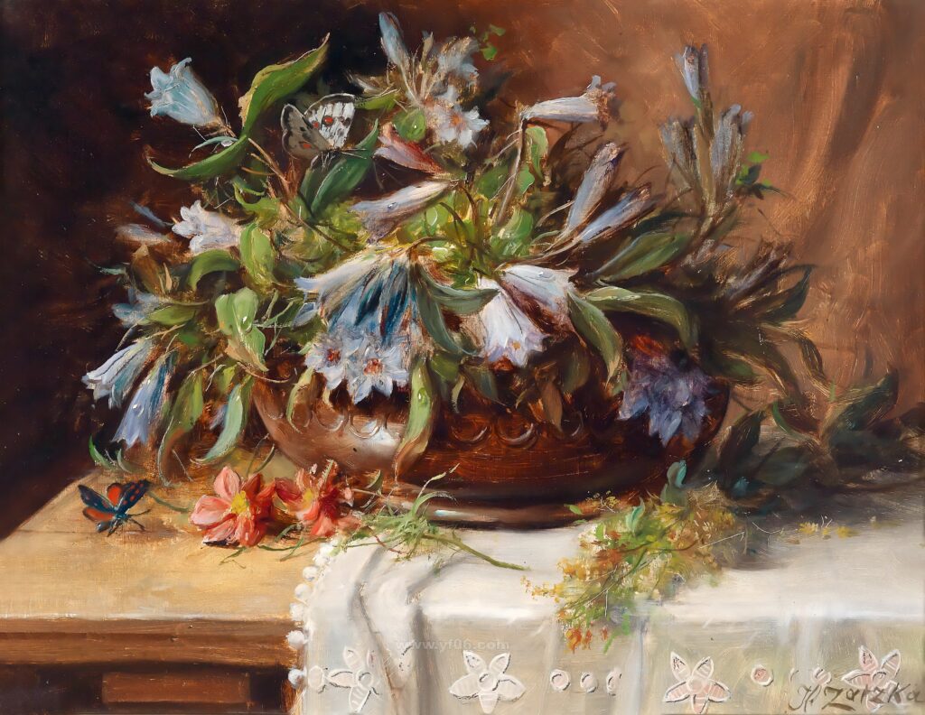 11p古典鲜花静物油画合集五十-乙霏美术素材网