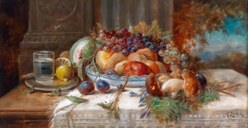 11p古典鲜花静物油画合集五十-乙霏美术素材网