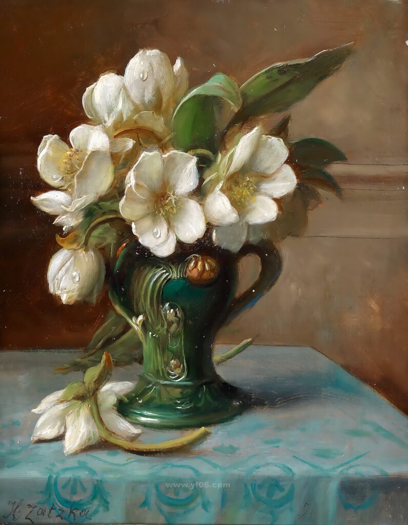 古典花卉静物油画 (98)_021529