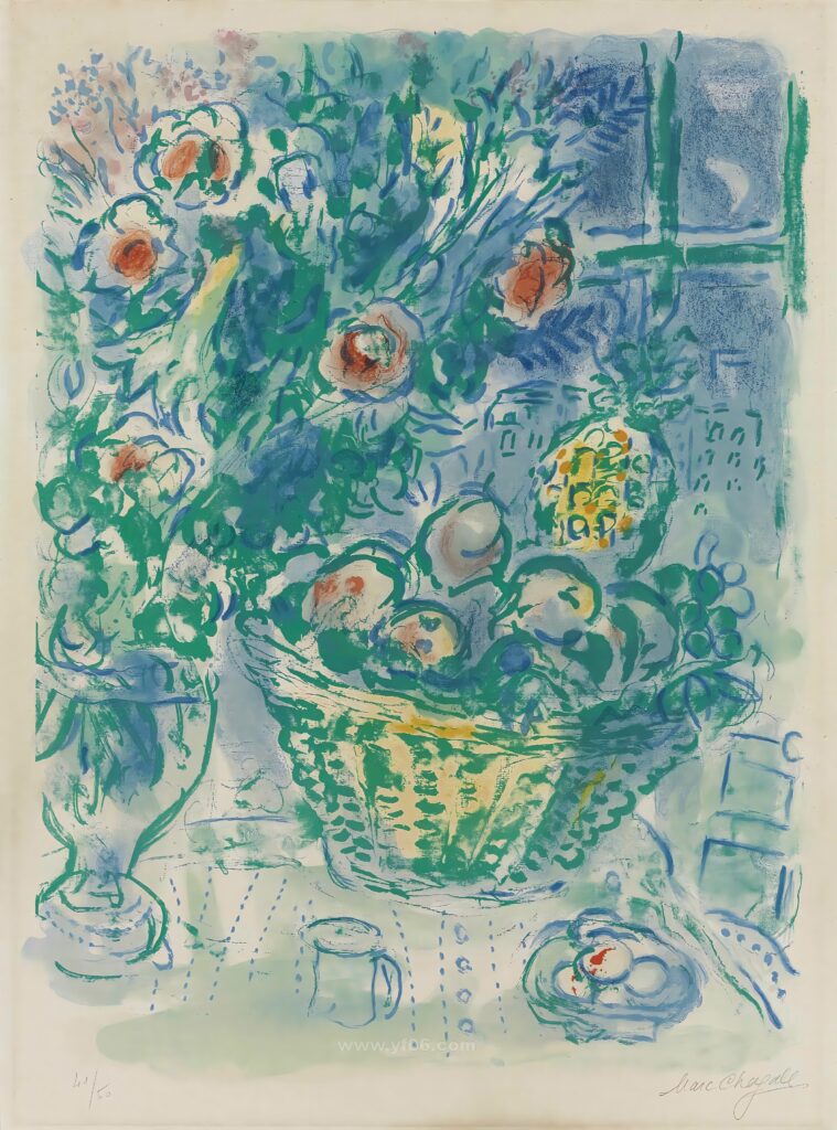 5p马克·夏卡尔高清图油画水彩装饰画打印素材免费下载二-乙霏美术素材网