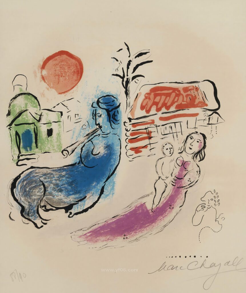 5p马克·夏卡尔高清图油画水彩装饰画打印素材免费下载十-乙霏美术素材网