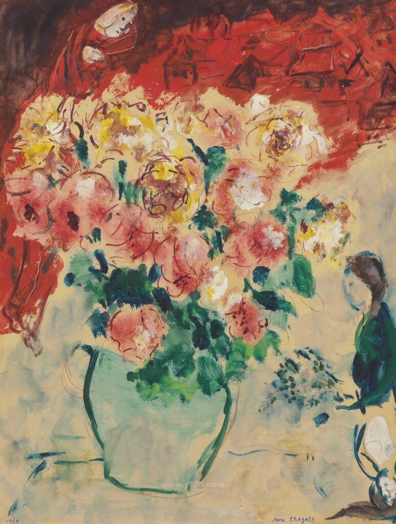 5p马克·夏卡尔高清图油画水彩装饰画打印素材免费下载四-乙霏美术素材网