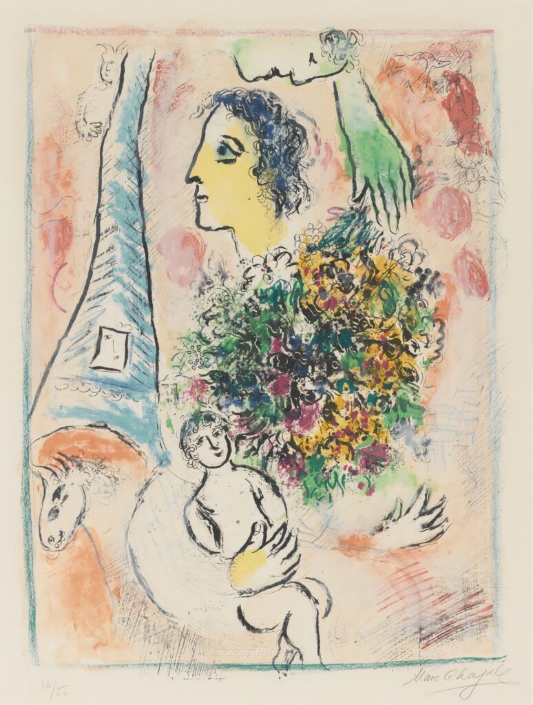 5p马克·夏卡尔高清图油画水彩装饰画打印素材免费下载十一-乙霏美术素材网