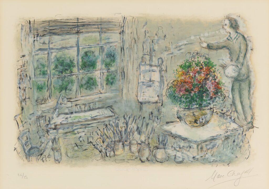 5p马克·夏卡尔高清图油画水彩装饰画打印素材免费下载八-乙霏美术素材网