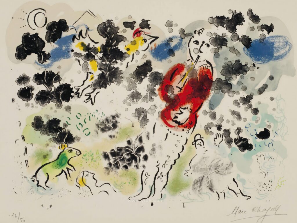 5p马克·夏卡尔高清图油画水彩装饰画打印素材免费下载五-乙霏美术素材网