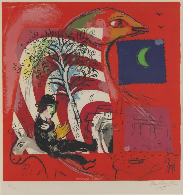 5p马克·夏卡尔高清图油画水彩装饰画打印素材免费下载十一-乙霏美术素材网