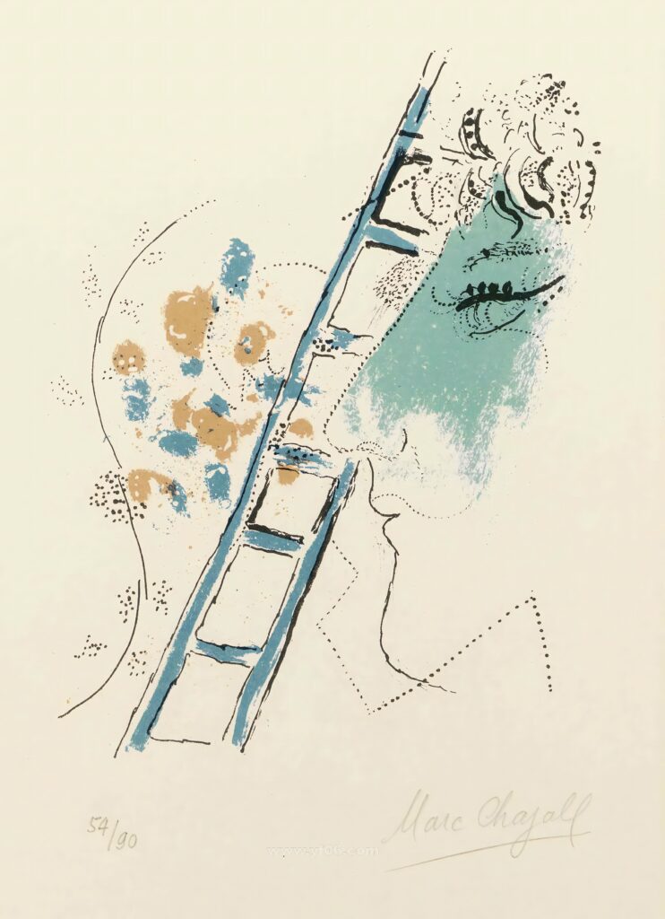 4p马克·夏卡尔高清图油画水彩装饰画打印素材免费下载十二-乙霏美术素材网