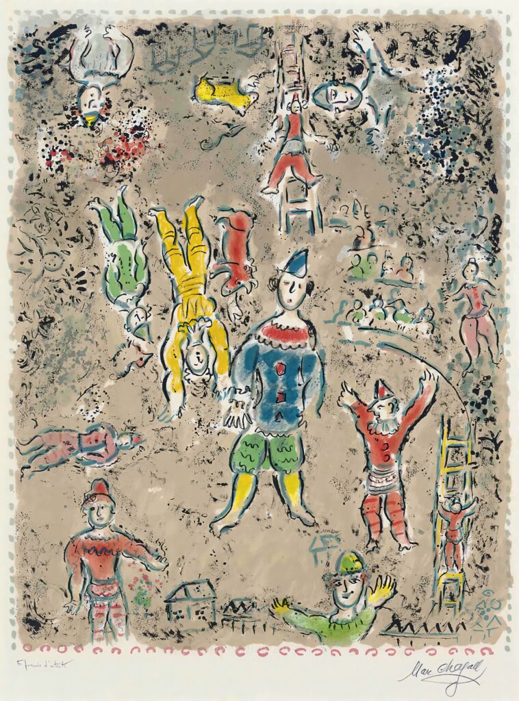 4p马克·夏卡尔高清图油画水彩装饰画打印素材免费下载十二-乙霏美术素材网