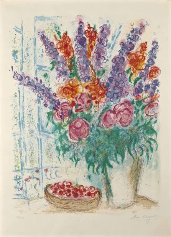 4p马克·夏卡尔高清图油画水彩装饰画打印素材免费下载十二-乙霏美术素材网