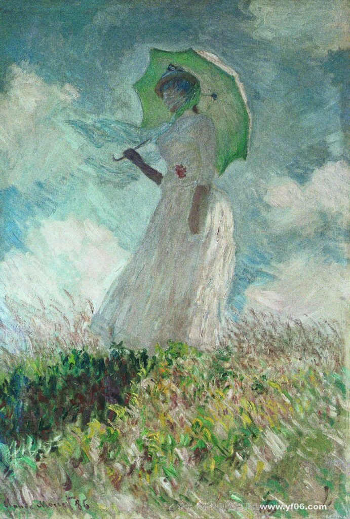 莫奈油画高清素材免费下载——人物风景-乙霏美术素材网