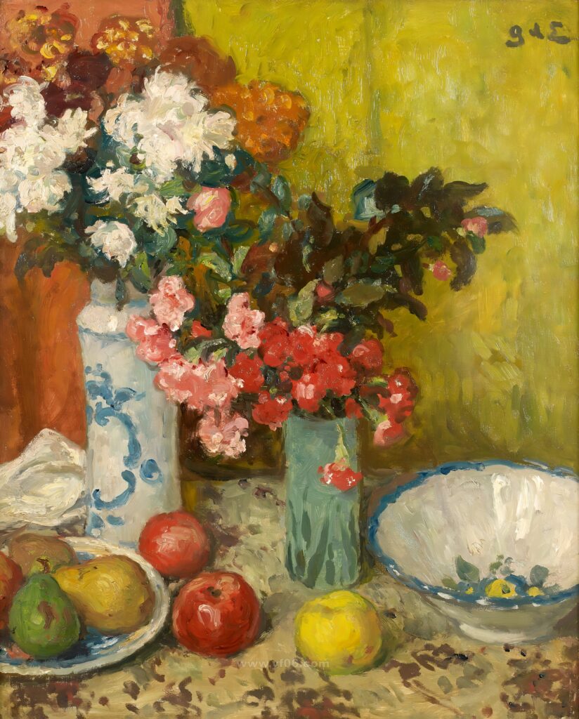 17p乔治·迪斯班尼特油画作品高清打印素材下载鲜花静物下-乙霏美术素材网