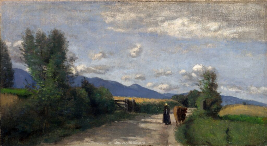 20p卡米耶·柯罗油画作品高清打印素材风景一-乙霏美术素材网