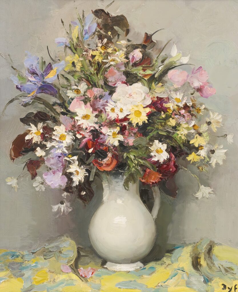 8p马塞尔·戴夫鲜花静物油画打印素材图二-乙霏美术素材网