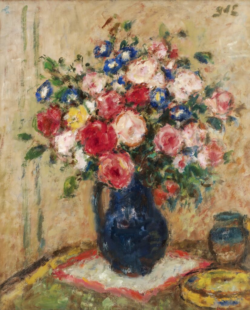 17p乔治·迪斯班尼特油画作品高清打印素材下载鲜花静物下-乙霏美术素材网