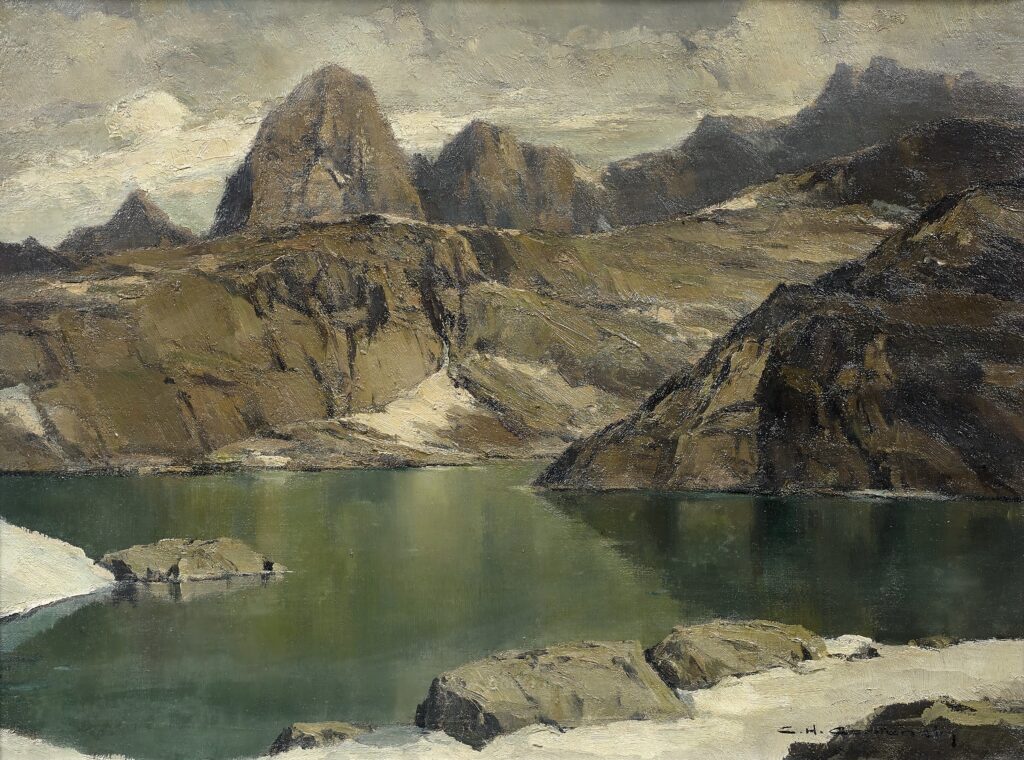 11p查尔斯·亨利·康坦辛风景油画素材高清打印图下-乙霏美术素材网