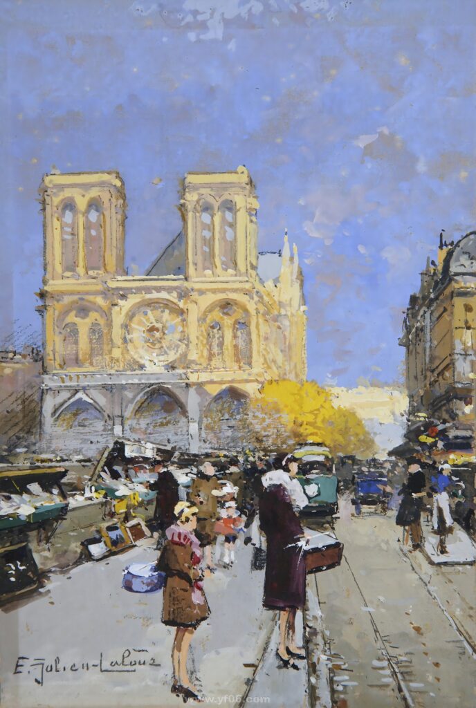 18p尤金·加林·拉卢油画风景街景油画高清打印素材一-乙霏美术素材网