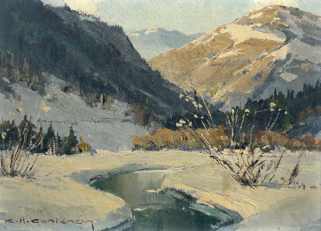 11p查尔斯·亨利·康坦辛风景油画素材高清打印图一-乙霏美术素材网
