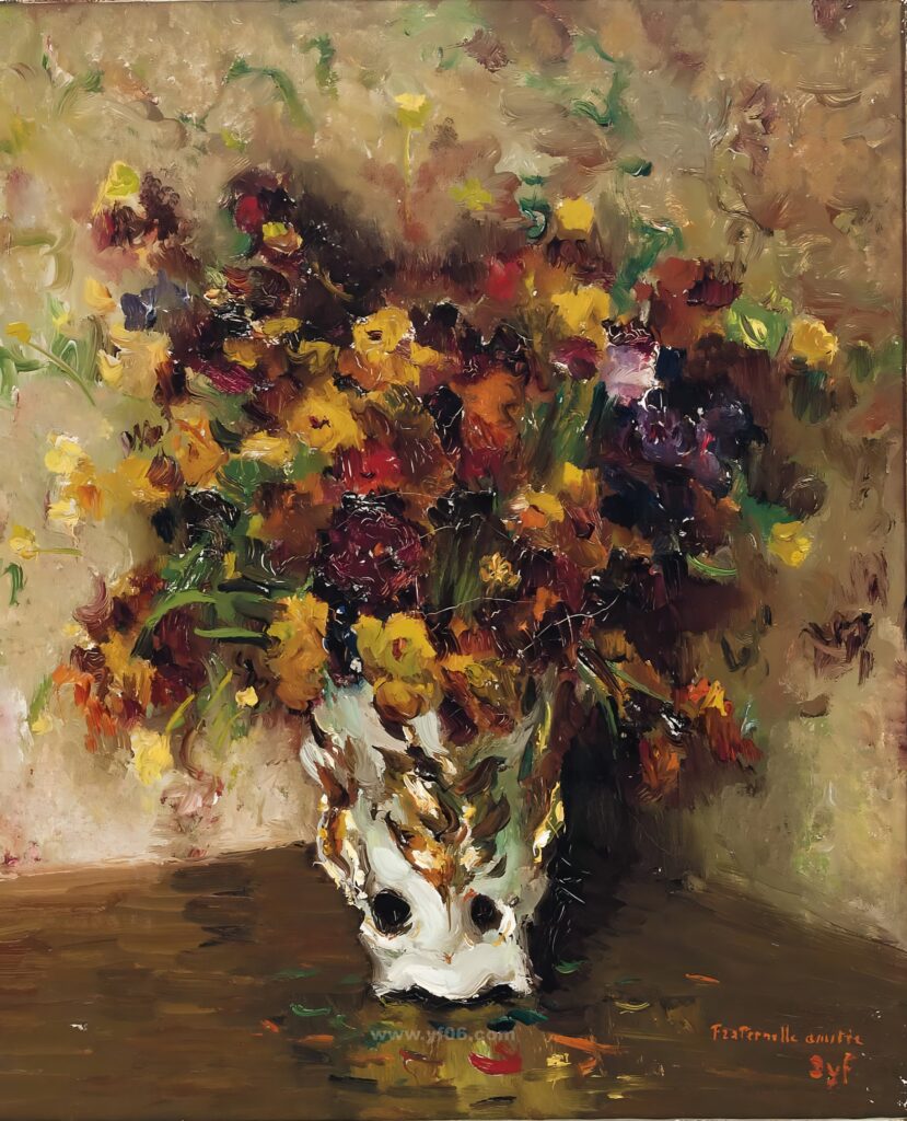 8p马塞尔·戴夫鲜花静物油画打印素材图三-乙霏美术素材网