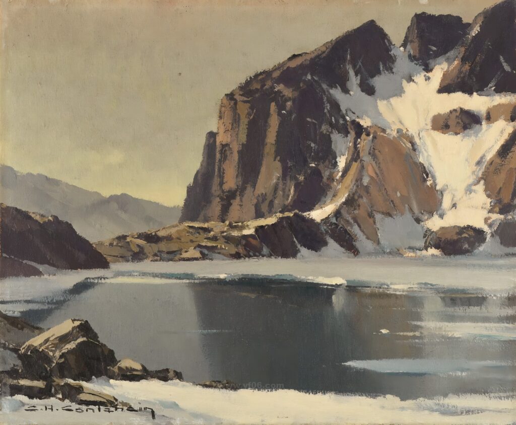 025-CHARLES HENRY CONTENCIN (1898-1955) Lac de l'Eychauda_025841