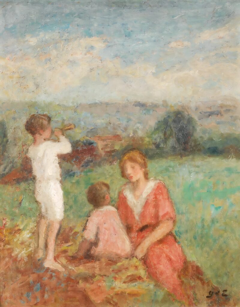 19p乔治·迪斯班尼特油画作品高清打印素材下载风景人物上-乙霏美术素材网